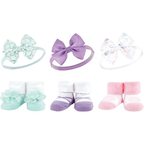 Hudson Baby Girl's Headband and Socks Giftset