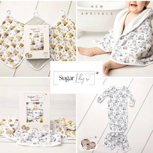 Winnie the Pooh- Towel Combo, Burp Cloths, Washcloths