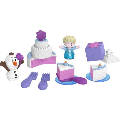 Disney Frozen Elsa & Olaf’s Party Little People Toddler Playset with Figures, 12 Pieces