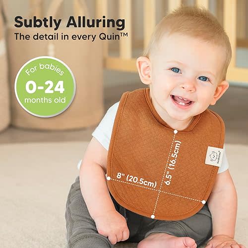 KeaBabies 8-Pack Organic Baby Bibs
