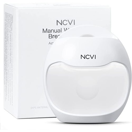 NCVI Manual Wearable Breast Pump | Breastmilk Collector, Hands-Free & Portable, Natural Expression, Breast Feeding Essentials | Astronaut Series, 1pc
