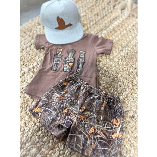 Camo Duck Call Short Set