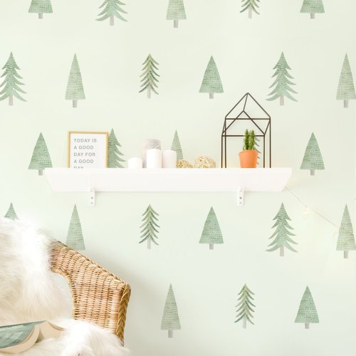 Evergreen Trees • Peel-and-Stick Wall Decals