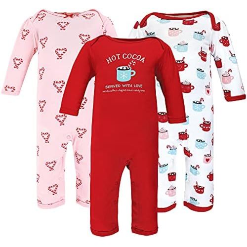 Hudson Baby baby-girls Cotton Coveralls
