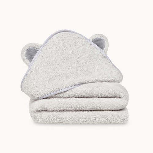 Baby Bath Hooded Towel in Grey