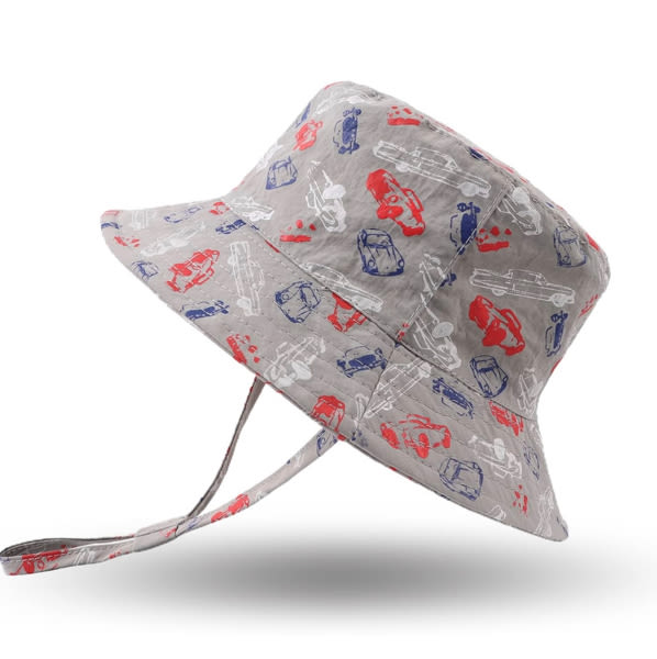 JANGANNSA Summer Baby Boys Hat Sun Protect Bucket Hat for Girls Wide Brim Cotton Beach Cap