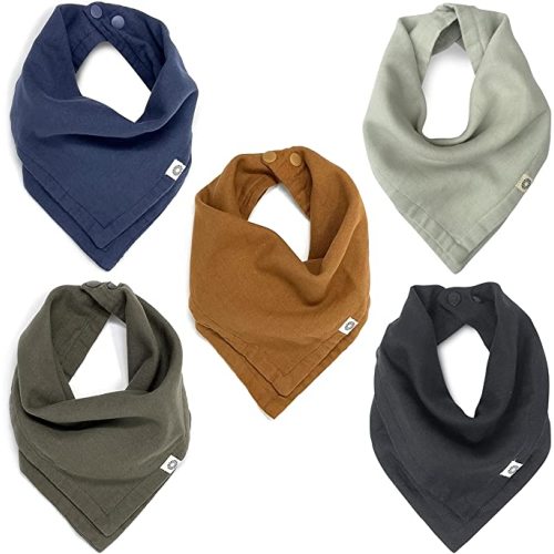 Baby Bandana Bib 5 Pk