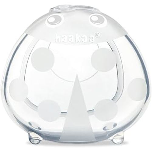 haakaa Ladybug Milk Collector 1.4oz/40ml 1pc - Wearable Nursing Cup | Soft Breast Shell | Breastmilk Saver | Portable Letdown Catcher for Pumping On The Go Breastfeeding Moms, Protects Sore Nipples