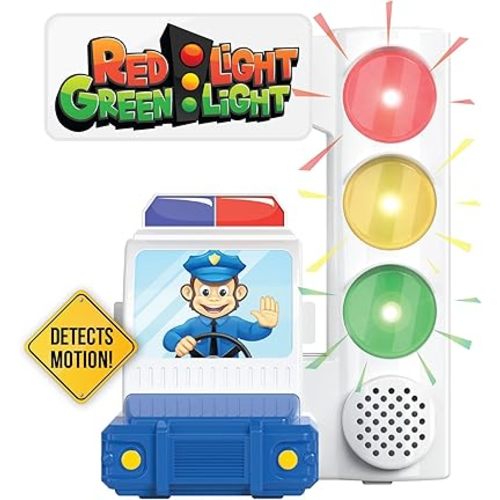 Red Light Green Light Game with Motion Sensing | 1+ Players | Gift for Kids & Toddlers Ages 3, 4-8+, 5, 6, 7+ Year Olds | Family Birthday Party Game | Camping, Travel, Indoor, Outdoor, Outside Toy