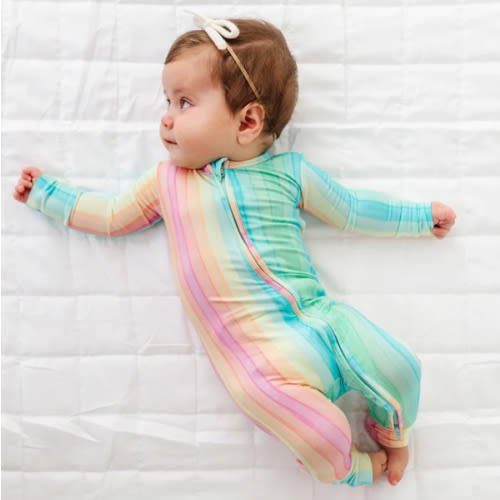 Rainbow Stripe Convertible Romper