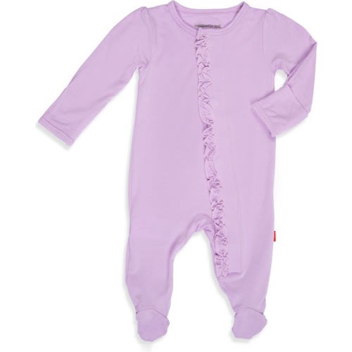 Baby Enchanted Ruffle Magnetic Footie, Size: 0-3M