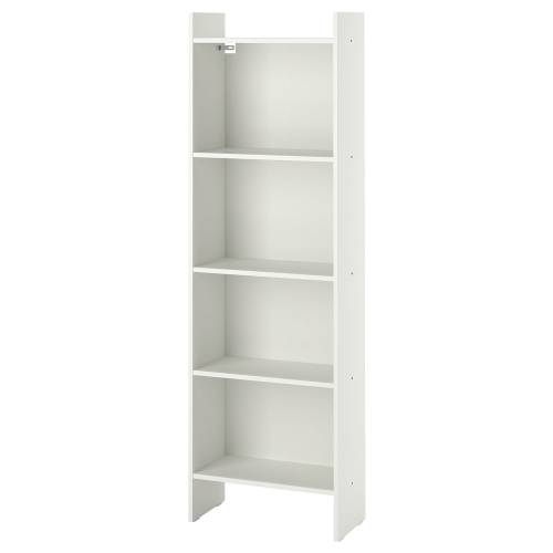 BAGGEBO Bookcase - white 19 5/8x9 7/8x63 "