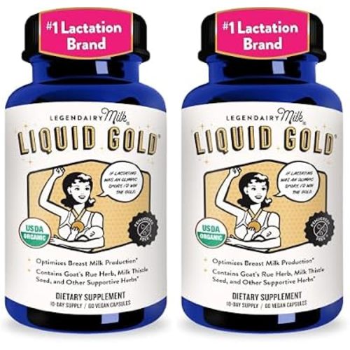 Legendairy Milk Liquid Gold Lactation Support | Lactation Supplement with Organic Goats Rue, Milk Thistle, Shatavari, Fennel, Alfalfa & Anise | Breastfeeding Supplements, 2 Pack