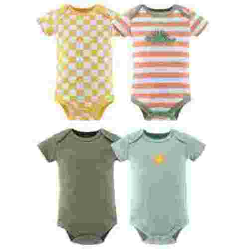 The Peanutshell Cozy Neutrals Baby Set Baby Bodysuit for 9-12 Months, 4-Pack