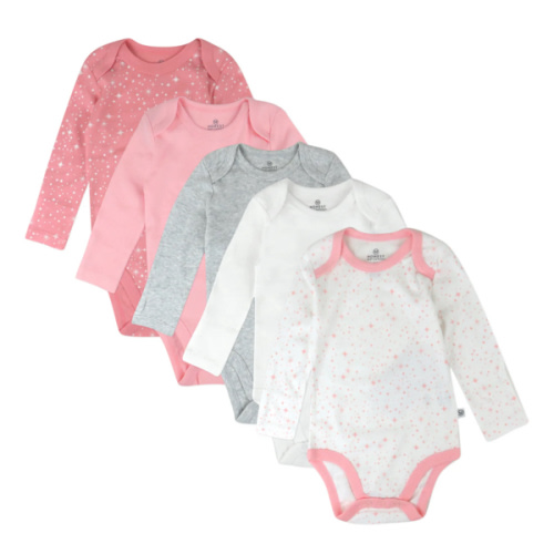 5-Pack Organic Cotton Long Sleeve Bodysuits | Honest Baby Clothing