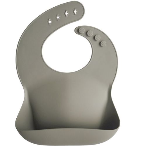 Silicone Baby Bib Powder Blue One Size
