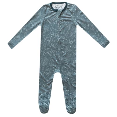 Copper Pearl Zip-Up Footie Baby Pajamas: Ultra-Soft Boys Pajamas and Girls Pajamas, Premium Knit Fabric in Stylish Prints, Tag-Free with Two-Way Zipper, Sized Newborn to 24 Months, Hogwarts™