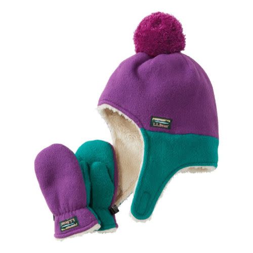 Infants' and Toddlers' Mountain Classic Fleece Hat and Mitten Set | Toddler & Baby at L.L.Bean