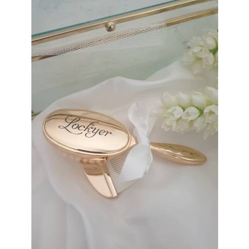 GOLD Brush & Comb Set (Can be personalised)