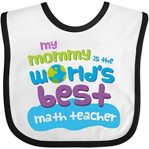 inktastic Math Teacher Gifts for Kids Baby Bib