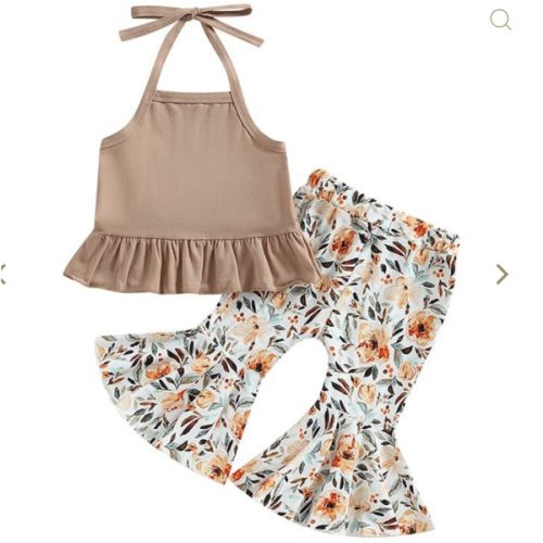 Floral Flare Pant Halter Set – The Ollie Bee