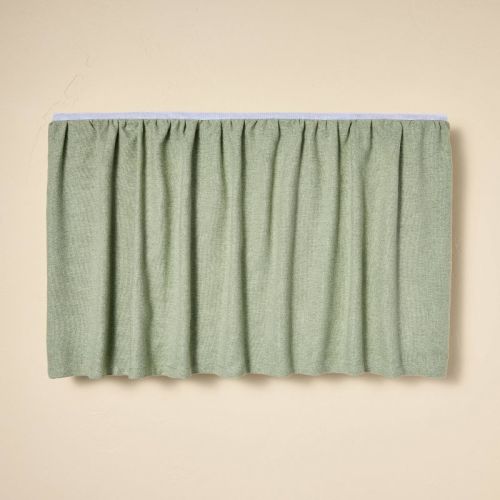 Linen-Like Crib Skirt Green - Hearth & Hand™ with Magnolia