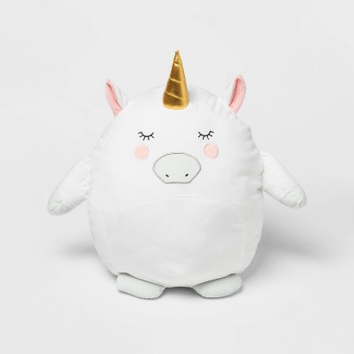 Hide-A-Throw Pillow Buddy - Pink, Unicorn