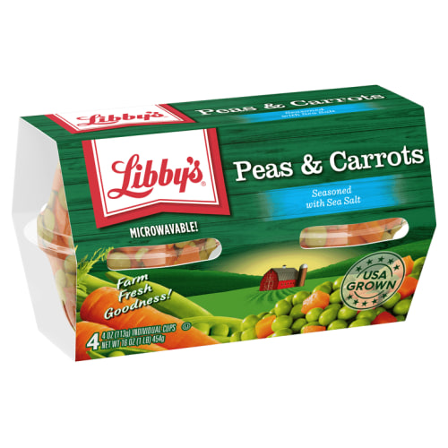Libby's® Peas & Carrots 4-4 oz. Cups