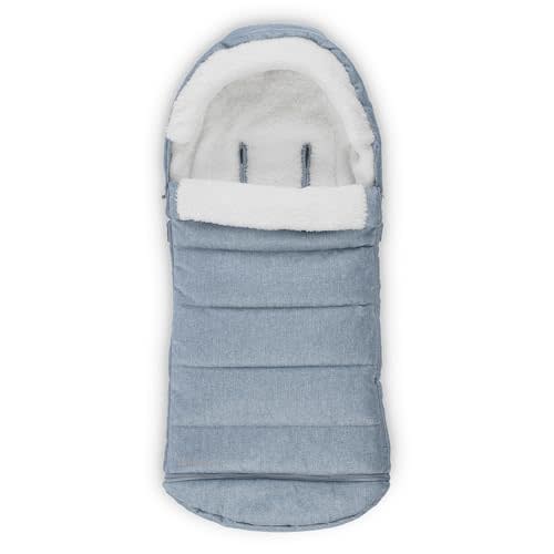 UPPAbaby CozyGanoosh Footmuff / Easily Attaches to UPPAbaby Strollers + RumbleSeat / Ultra-plush, Weather-Proof / Gregory (Blue Mélange)