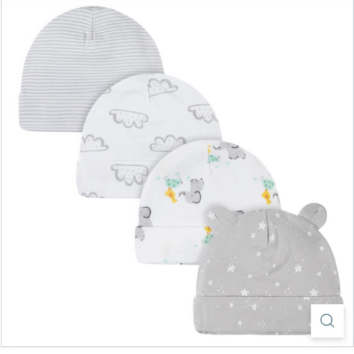 4-Pack Baby Neutral Baby Animals Caps – Gerber Childrenswear