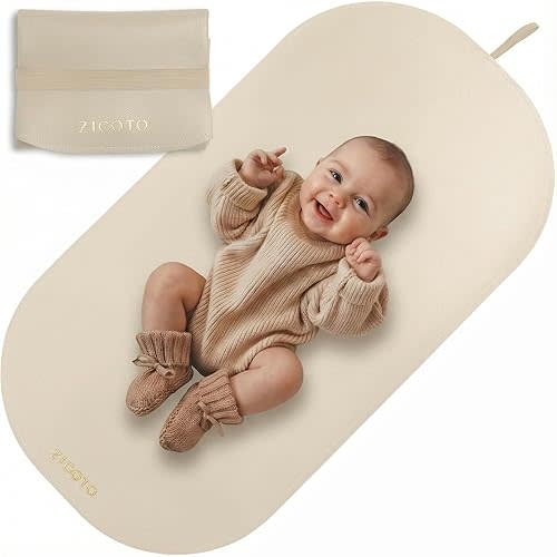 Beautiful Portable Baby Changing Pad - Wipeable and Easy to Clean Diaper Changing Mat - The Perfect Waterproof Vegan Leather Pad for Traveling