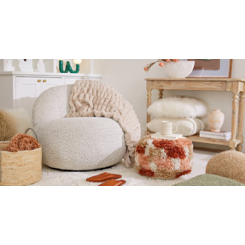 Daisy Oval Natural Seagrass Scalloped 3 Tier Storage Tower - World Market
