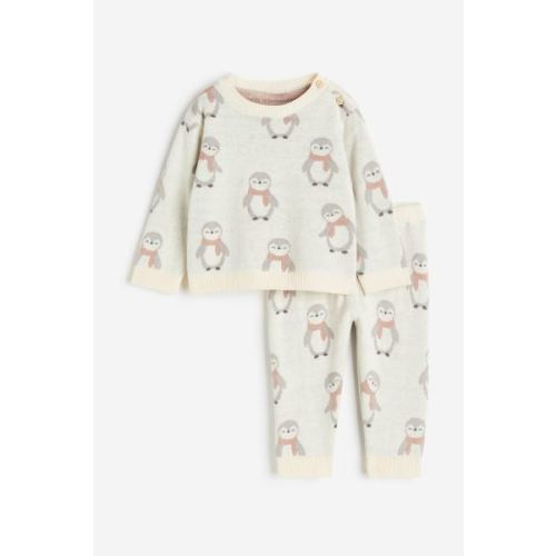 2-piece Jacquard-knit Set