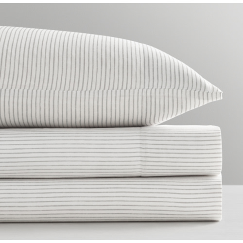 Painted Stripe Ultra-Fine Organic Crib Fitted Sheet
