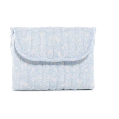 Quilted Changing Mat - Woodland Blue