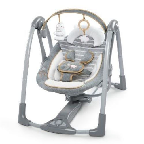 Ingenuity Boutique Collection Deluxe Swing 'n Go Portable Baby Swing - Bella Teddy