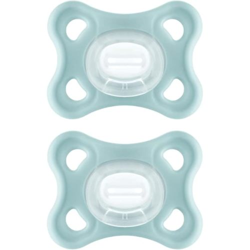 MAM Comfort Pacifiers, Newborn Pacifiers (2 Pack) MAM Pacifiers 3-12 Months, Best Pacifier for Breastfed Babies, Unisex Silicone Pacifier