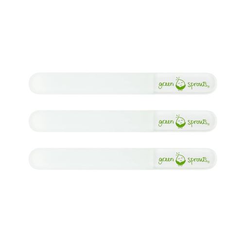 green sprouts Baby Nail Files (3 Pack) | Reusable Glass Files to Easily Smooth Nails| for Infants and Toddlers