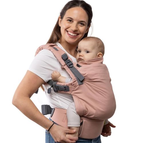 Boba X Baby Carrier - Newborn to Toddler Adjustable, 2-in-1 Convertible Front and Backpack Carrier 7 to 45 lbs, Ergonomic Baby Carrier with Crossable Straps (Bloom)