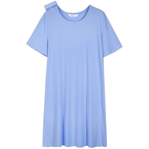 AVIIER 100% Cotton Hospital Gowns for Women Open Back Tear Away Post Shoulder Surgery Dress Adaptive Clothing Nightgowns