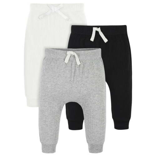 Modern Moments by Gerber Baby Boy Pants, 3-Pack (Newborn - 12M)