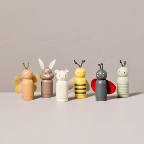 Toy Spring Peg Pals Animal Figurine Set 6pc - Hearth & Hand™ With Magnolia