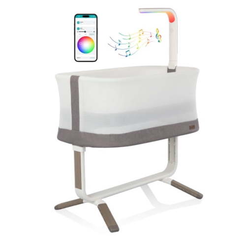 Evenflo Cora 3-Level Adjustable Bassinet with SensorySoothe™, Truffle Taupe