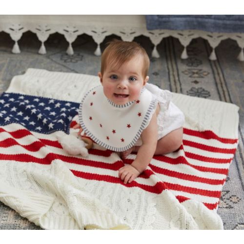 American Flag Baby Blanket
