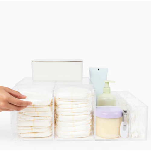 Beddi Baby Modern Acrylic Diaper Caddy Organizer