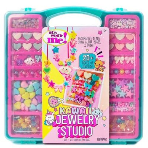 It's so Me Kawaii Cute Jewelry Studio: Craft Kit with Beads & Elastic Cord, Ages 6+, Christmas Gift