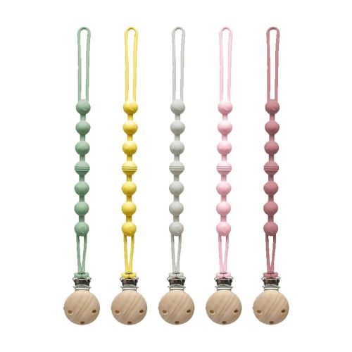 Pacifier Clip for Boys Girls - MORIBOX 5 Pack Paci Clip Soothie Baby Binky Holder for Shower Birthday Gift (Beige+Yellow+Green+Maroon+Pink)
