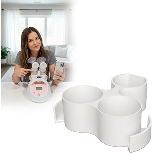 Bottle & Hose Holder for Spectra S2 (New Models/Square Hole), Compatible with Spectra Breast Pumps, Organize and Simplify Your Pumping Journey, Ideal Gift for New Moms