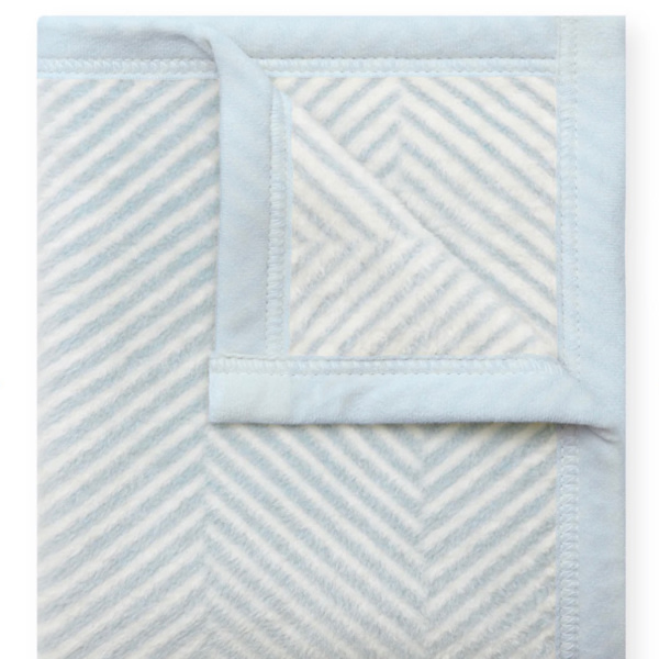 Harborview Herringbone Sky Mini Blanket