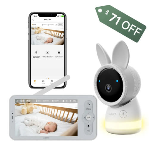 Arenti AInanny 2K UHD Video Baby Monitor with 5 Inch LCD Screen